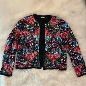 Vintage Sequin Blazer